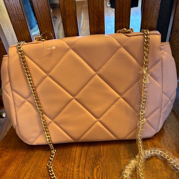 Badgley Mischka Blush Quilted Bag Letter Lock NWT!! - Picture 9 of 15